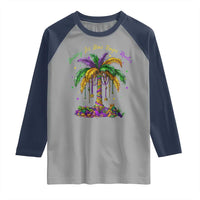 Funny Mardi Gras Coconut Palm Tree Raglan Shirt Laissez Les Bons Temps Rouler Beads Masks