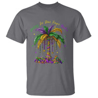 Funny Mardi Gras Coconut Palm Tree T Shirt Laissez Les Bons Temps Rouler Beads Masks