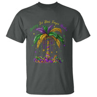 Funny Mardi Gras Coconut Palm Tree T Shirt Laissez Les Bons Temps Rouler Beads Masks