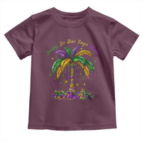 Funny Mardi Gras Coconut Palm Tree Toddler T Shirt Laissez Les Bons Temps Rouler Beads Masks