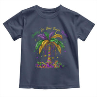 Funny Mardi Gras Coconut Palm Tree Toddler T Shirt Laissez Les Bons Temps Rouler Beads Masks