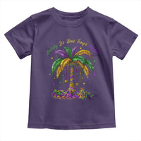 Funny Mardi Gras Coconut Palm Tree Toddler T Shirt Laissez Les Bons Temps Rouler Beads Masks