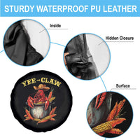 Funny Louisiana Crawfish Cowboy Spare Tire Cover Yee Claw Cajun Seafood