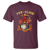 Funny Louisiana Crawfish Cowboy T Shirt Yee Claw Cajun Seafood