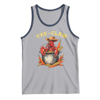 Funny Louisiana Crawfish Cowboy Tank Top Yee Claw Cajun Seafood