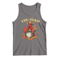 Funny Louisiana Crawfish Cowboy Tank Top Yee Claw Cajun Seafood