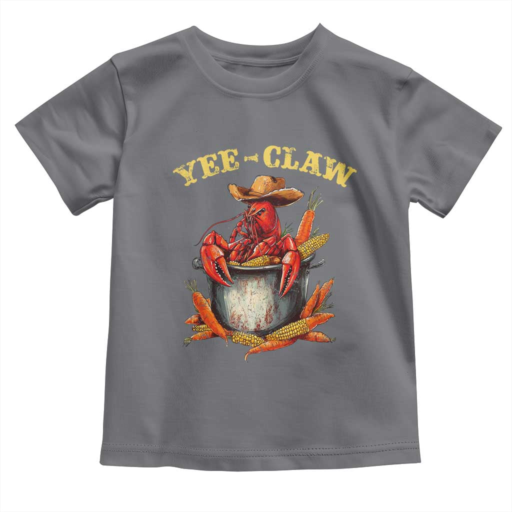 Funny Louisiana Crawfish Cowboy Toddler T Shirt Yee Claw Cajun Seafood