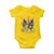 Funny Mardi Gras Princess Baby Onesie Unicorn Mask Party
