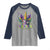 Funny Mardi Gras Princess Raglan Shirt Unicorn Mask Party
