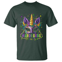Funny Mardi Gras Princess T Shirt Unicorn Mask Party