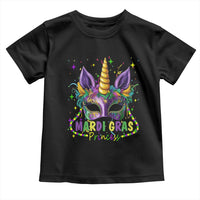 Funny Mardi Gras Princess Toddler T Shirt Unicorn Mask Party