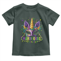 Funny Mardi Gras Princess Toddler T Shirt Unicorn Mask Party
