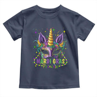 Funny Mardi Gras Princess Toddler T Shirt Unicorn Mask Party