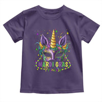 Funny Mardi Gras Princess Toddler T Shirt Unicorn Mask Party
