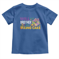 Funny Mardi Gras Will Trade Brother For King Cake Toddler T Shirt Beads Doubloons