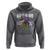 Funny Mardi Gras T-rex Dinosaur Hoodie Mardi Grawr Beads Carnival Party
