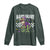 Funny Mardi Gras T-rex Dinosaur Long Sleeve Shirt Mardi Grawr Beads Carnival Party