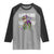 Funny Mardi Gras T-rex Dinosaur Raglan Shirt Mardi Grawr Beads Carnival Party