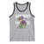 Funny Mardi Gras T-rex Dinosaur Tank Top Mardi Grawr Beads Carnival Party