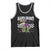 Funny Mardi Gras T-rex Dinosaur Tank Top Mardi Grawr Beads Carnival Party