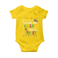 Funny Mardi Gras Baby Onesie We Don't Hide Our Crazy We Parade It Down The Street