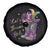 Funny Mardi Gras Cowgirl Spare Tire Cover Let's Geaux Girls Western Cowgirl Boots Carnival