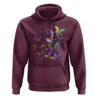 Funny Mardi Gras Cowgirl Hoodie Let's Geaux Girls Western Cowgirl Boots Carnival