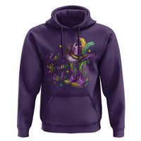 Funny Mardi Gras Cowgirl Hoodie Let's Geaux Girls Western Cowgirl Boots Carnival