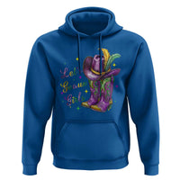 Funny Mardi Gras Cowgirl Hoodie Let's Geaux Girls Western Cowgirl Boots Carnival