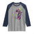 Funny Mardi Gras Cowgirl Raglan Shirt Let's Geaux Girls Western Cowgirl Boots Carnival