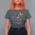 Funny Mardi Gras Cowgirl T Shirt For Women Let's Geaux Girls Western Cowgirl Boots Carnival