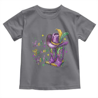 Funny Mardi Gras Cowgirl Toddler T Shirt Let's Geaux Girls Western Cowgirl Boots Carnival