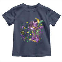 Funny Mardi Gras Cowgirl Toddler T Shirt Let's Geaux Girls Western Cowgirl Boots Carnival