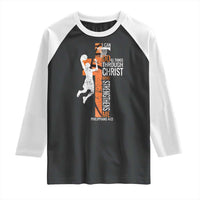 Funny Basketball Christian Raglan Shirt I Can Do All Things Through Christ Who Strengthens Me