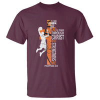 Funny Basketball Christian T Shirt I Can Do All Things Through Christ Who Strengthens Me