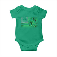 Funny Irish Americans Baby Onesie Shamrock Celtic Knot American Flag St Patrick's Day