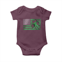 Funny Irish Americans Baby Onesie Shamrock Celtic Knot American Flag St Patrick's Day