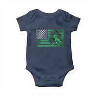 Funny Irish Americans Baby Onesie Shamrock Celtic Knot American Flag St Patrick's Day