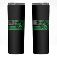 Funny Irish Americans Skinny Tumbler Shamrock Celtic Knot American Flag St Patrick's Day