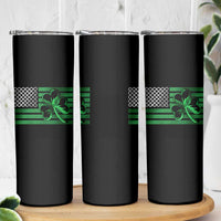 Funny Irish Americans Skinny Tumbler Shamrock Celtic Knot American Flag St Patrick's Day
