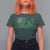 Funny Irish Americans T Shirt For Women Shamrock Celtic Knot American Flag St Patrick's Day