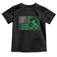 Funny Irish Americans Toddler T Shirt Shamrock Celtic Knot American Flag St Patrick's Day