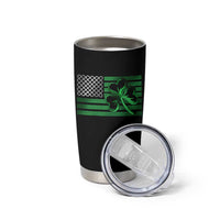 Funny Irish Americans Tumbler Cup Shamrock Celtic Knot American Flag St Patrick's Day