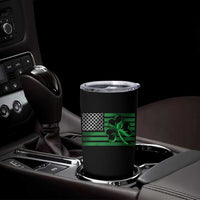 Funny Irish Americans Tumbler Cup Shamrock Celtic Knot American Flag St Patrick's Day