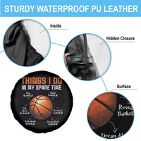 Funny Basketball Things I Do In My Spare Time Spare Tire Cover Sports Lover