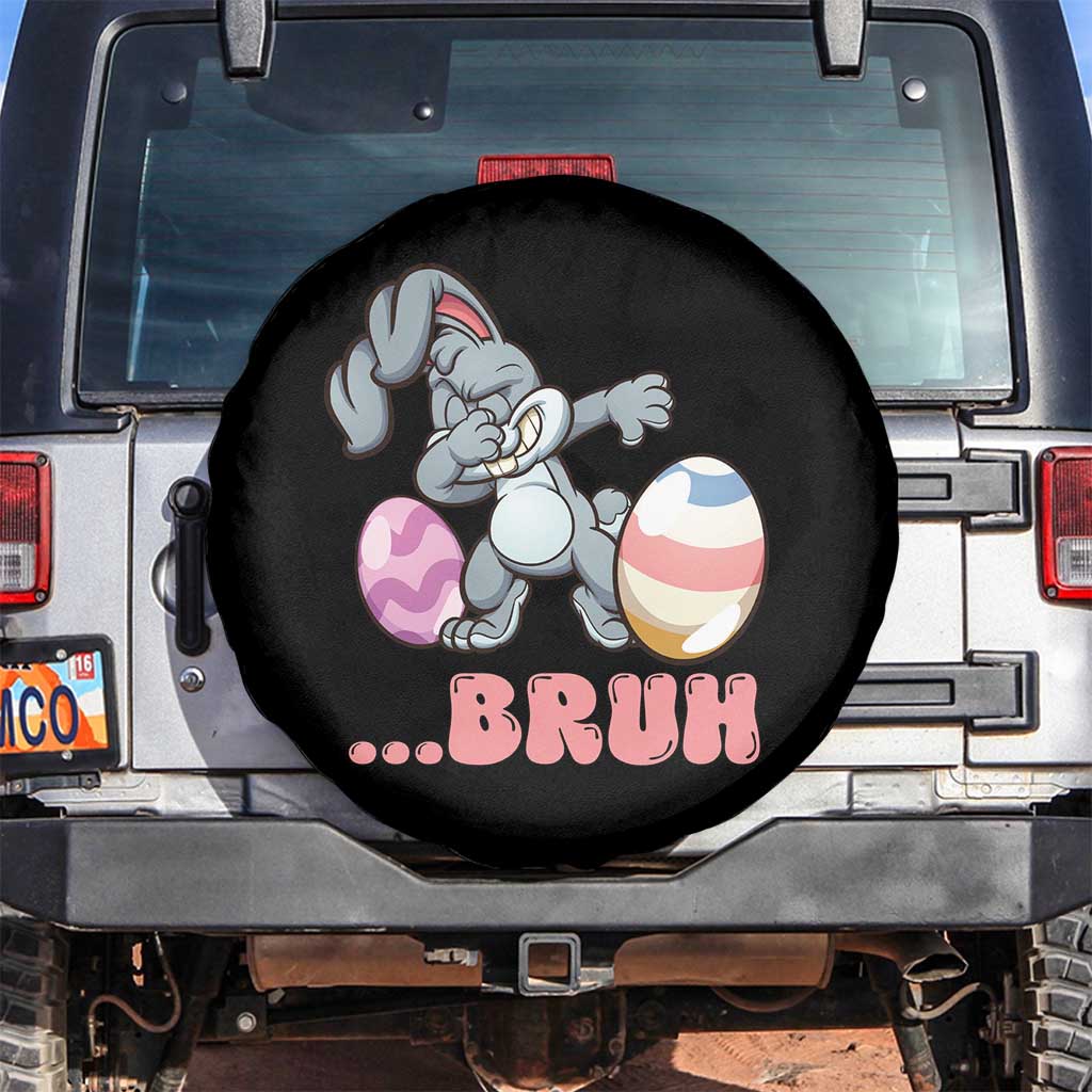 Funny Bruh Dab Rabbit Eggs Easter Day Spare Tire Cover