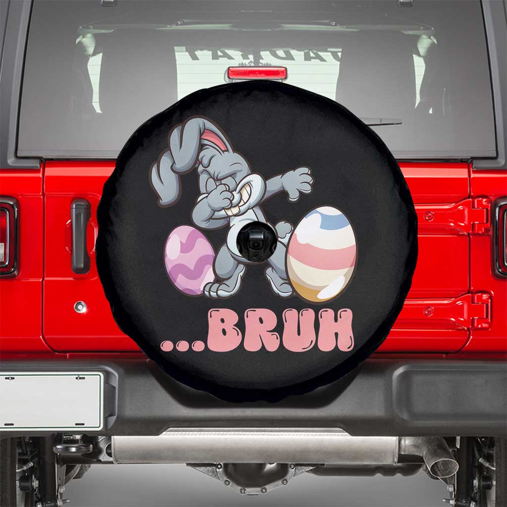 Funny Bruh Dab Rabbit Eggs Easter Day Spare Tire Cover