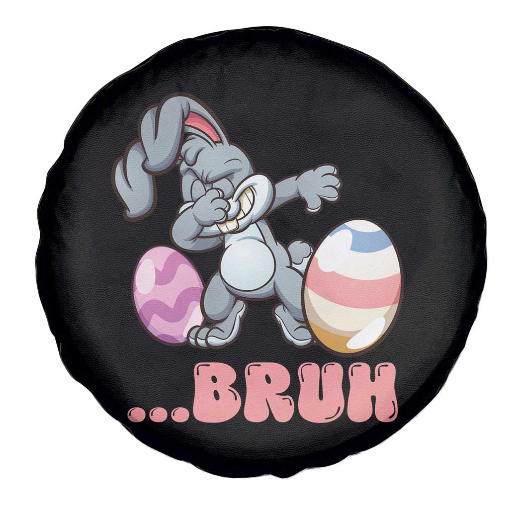 Funny Bruh Dab Rabbit Eggs Easter Day Spare Tire Cover