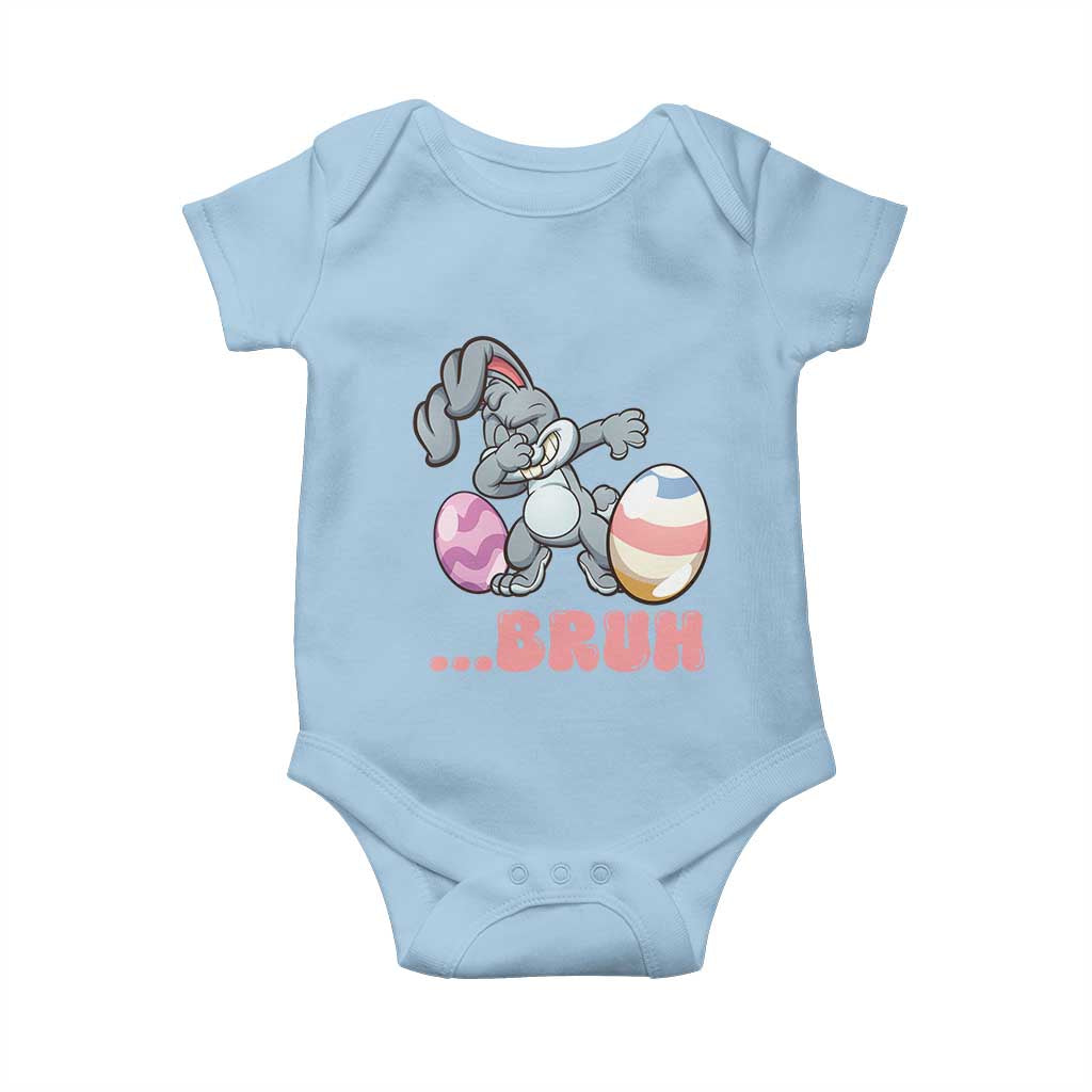 Funny Bruh Dab Rabbit Eggs Easter Day Baby Onesie