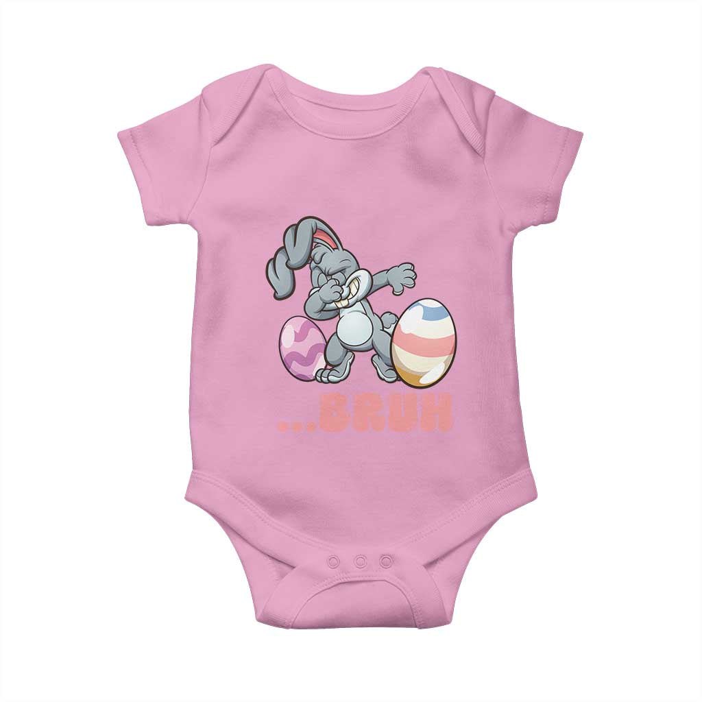 Funny Bruh Dab Rabbit Eggs Easter Day Baby Onesie